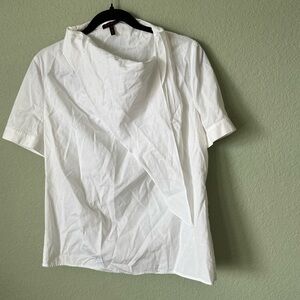 White Escada Blouse Shirt Top Size 36